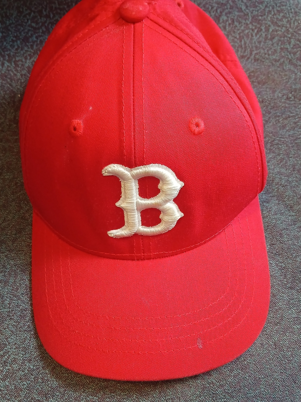 Vintage Kids Red Baseball Cap Boston Red Sox Autographed